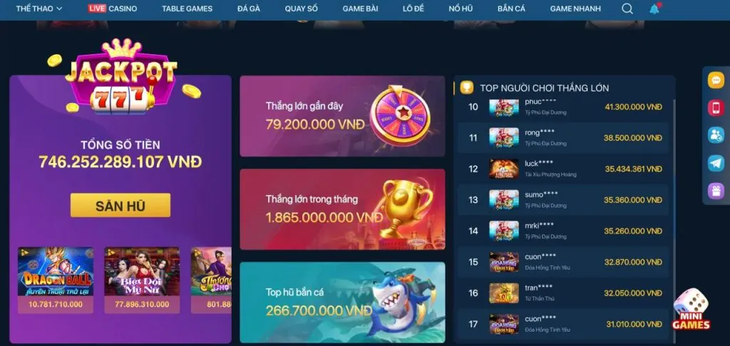 Giao diện thân thiện và dễ sử dụng trên 868vip1